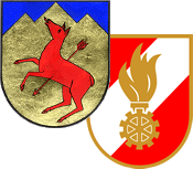 Wappen der Gemeinde und Feuerwehr von St. Ilgen